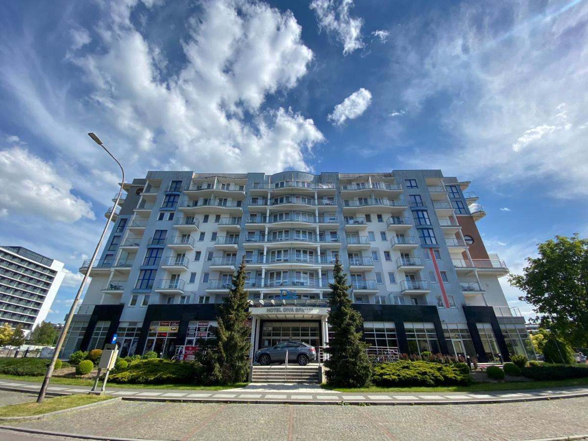Apartament Prywatny Salon Z Aneksem Kuchennym I Sypialnia W Hotelu Diva Kołobrzeg Exterior foto